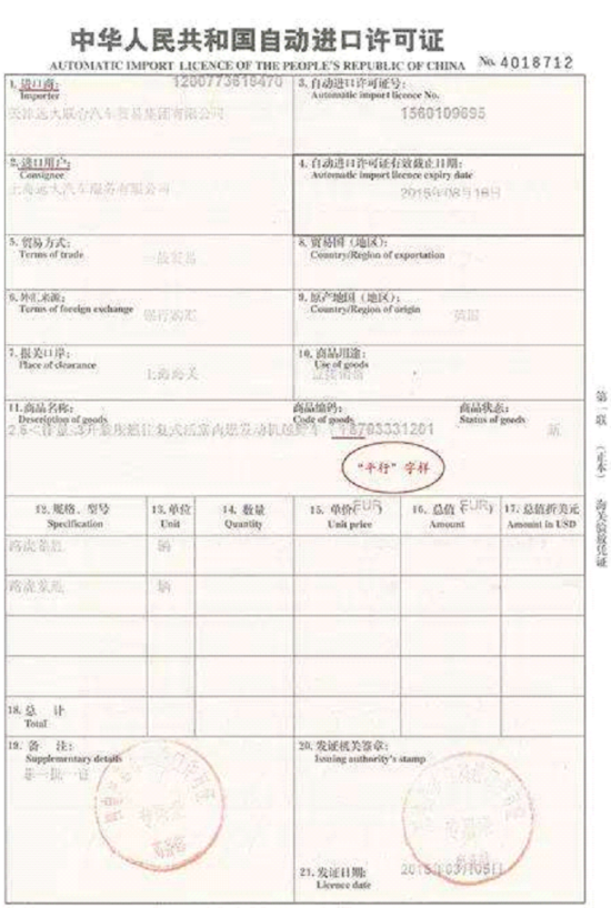 进口汽车有什么分类？保税政策及许可证要求有什么不同？