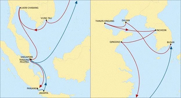 国际海运 | MSC升级亚洲区域航线！