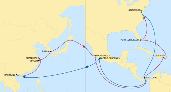 国际海运 | MSC更新两大跨太航线港口挂靠